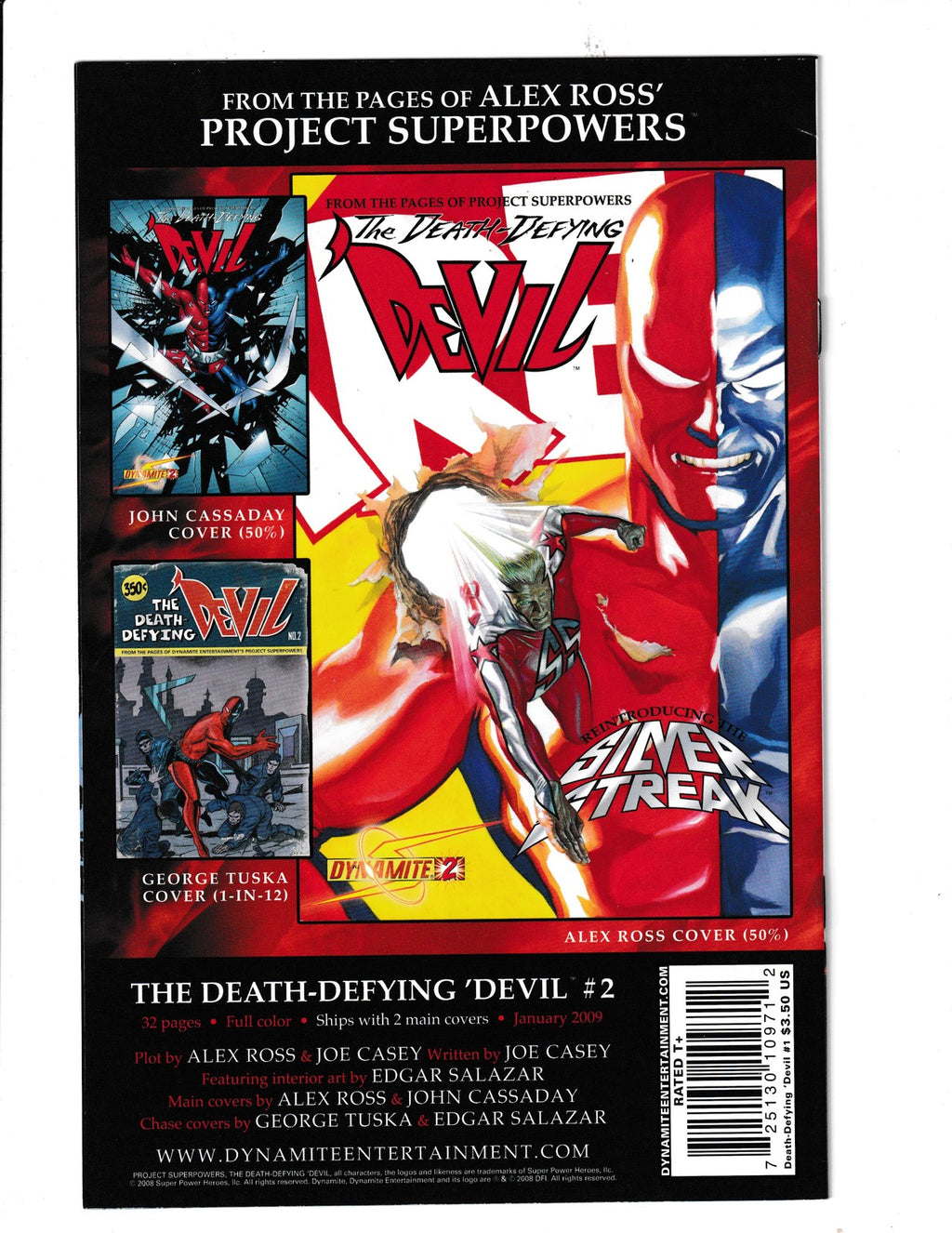 Death-Defying Devil #1 (2008) Alex Ross Cover Dynamite Comics