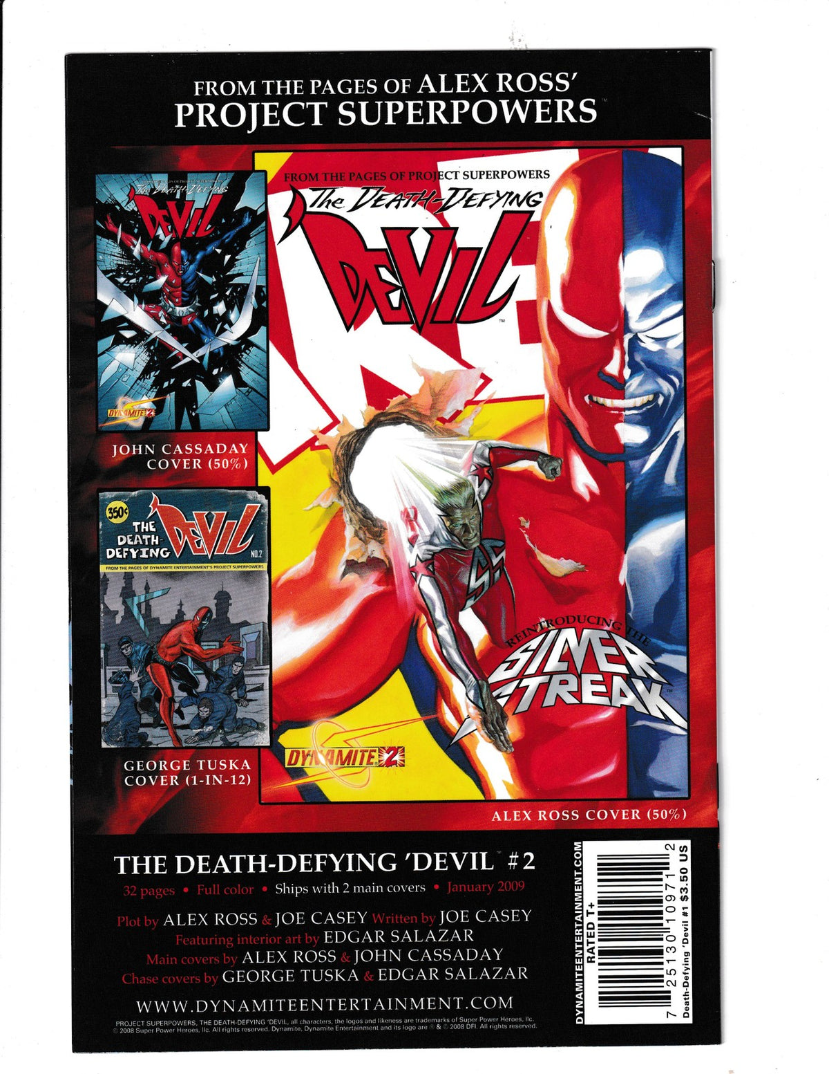 Death-Defying Devil #1 (2008) Alex Ross Cover Dynamite Comics