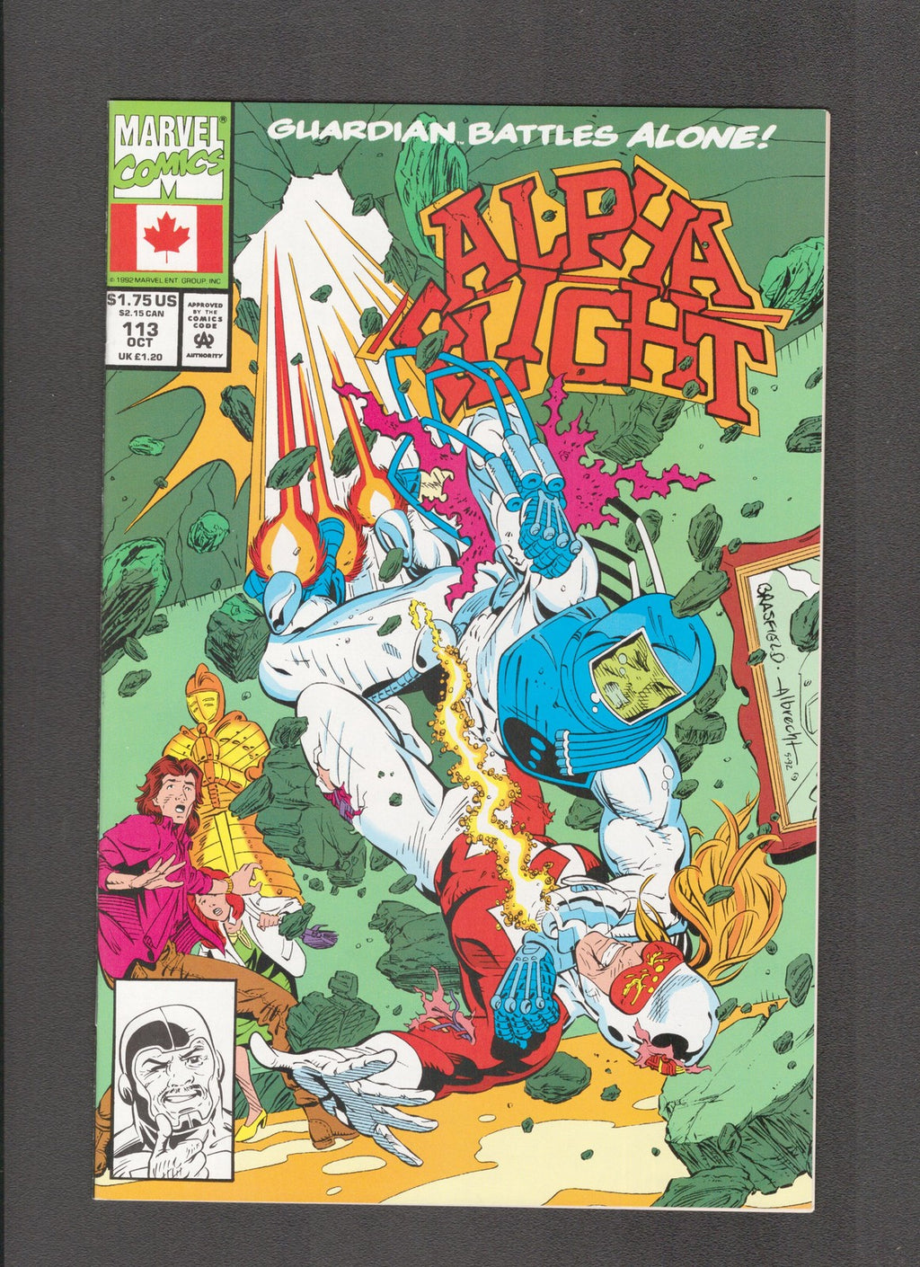 Alpha Flight #113 (1992) Montreal Canadiens Tie In Marvel Comics