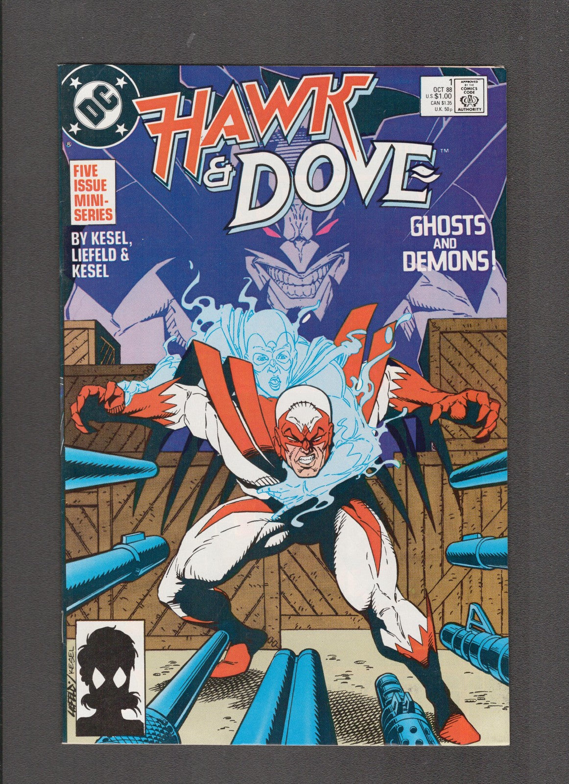 Hawk & Dove #1 (1988) Dove II - Mike Carlin, Rob Liefeld Marvel Comics
