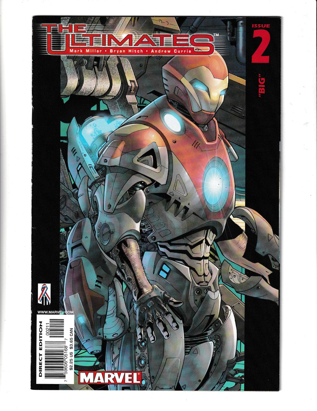 Ultimates #2 (2002) Iron Man Ulimate Armor Marvel Comics