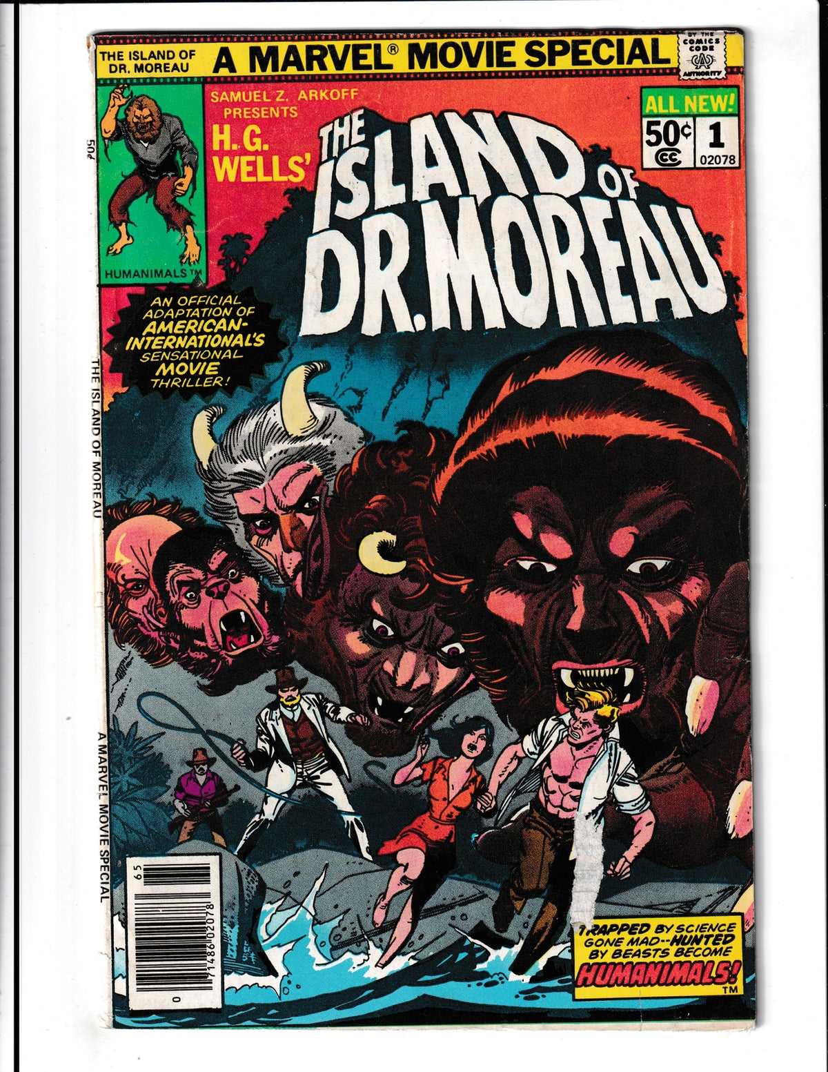 Island of Dr. Moreau #1 (1977) Marvel Comics