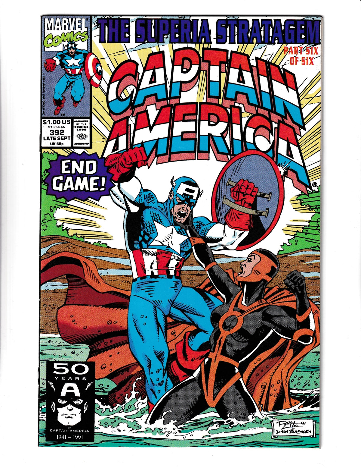 Captain America #392 (1991) Marvel Comics SKU:470