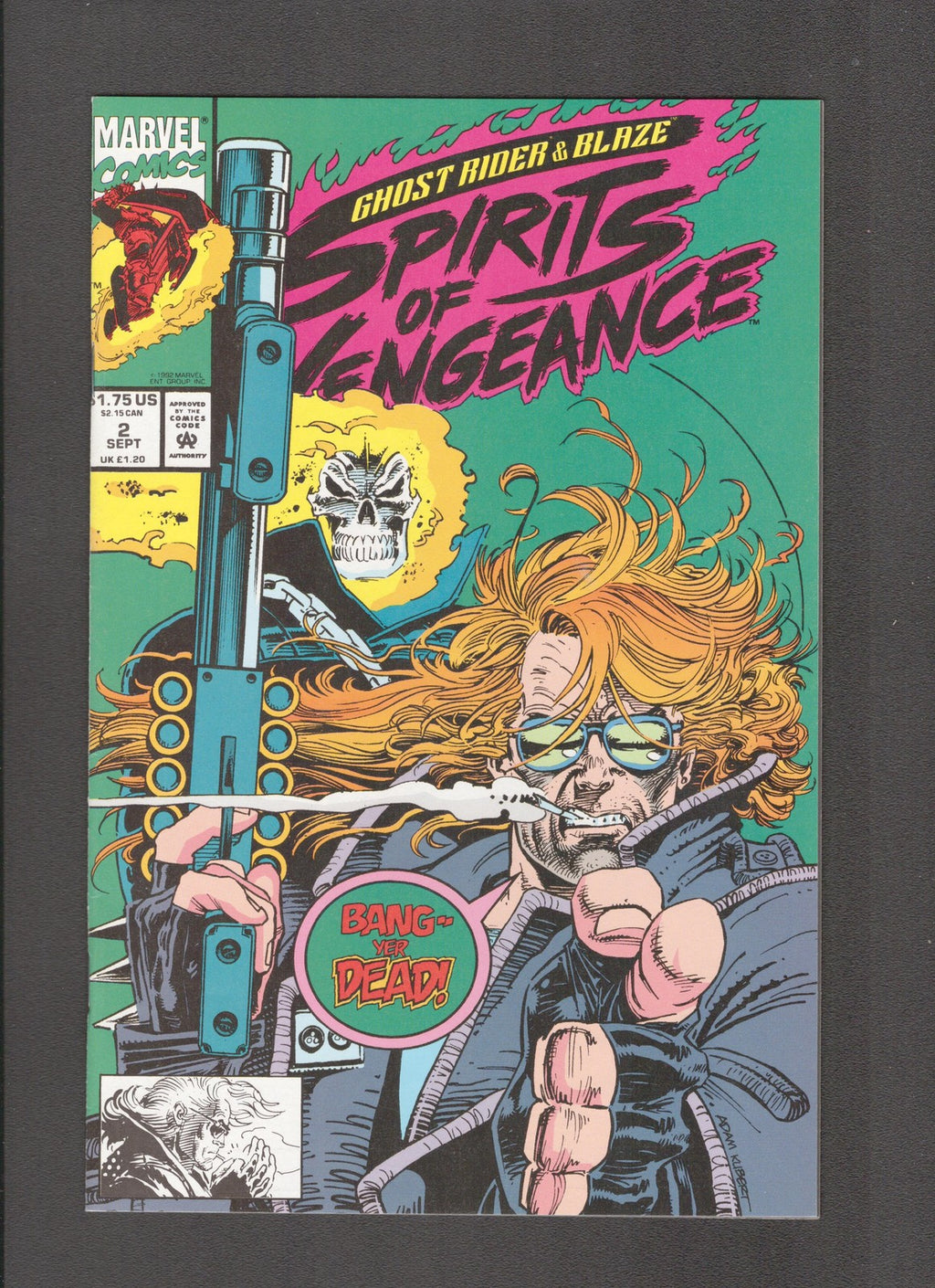 Ghost Rider/Blaze: Spirits of Vengeance #2 (1992) Adam Kubert Marvel Comics