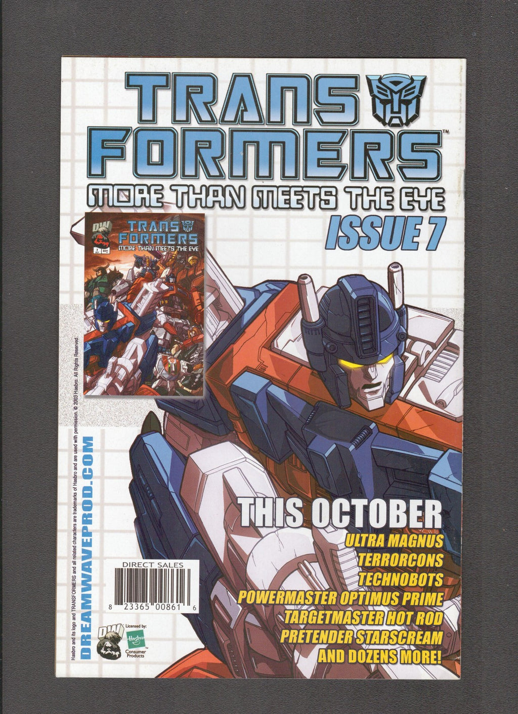 Transformers: Generation One #4 (2003) Pat Lee Deception Cover Dreamwave Comics