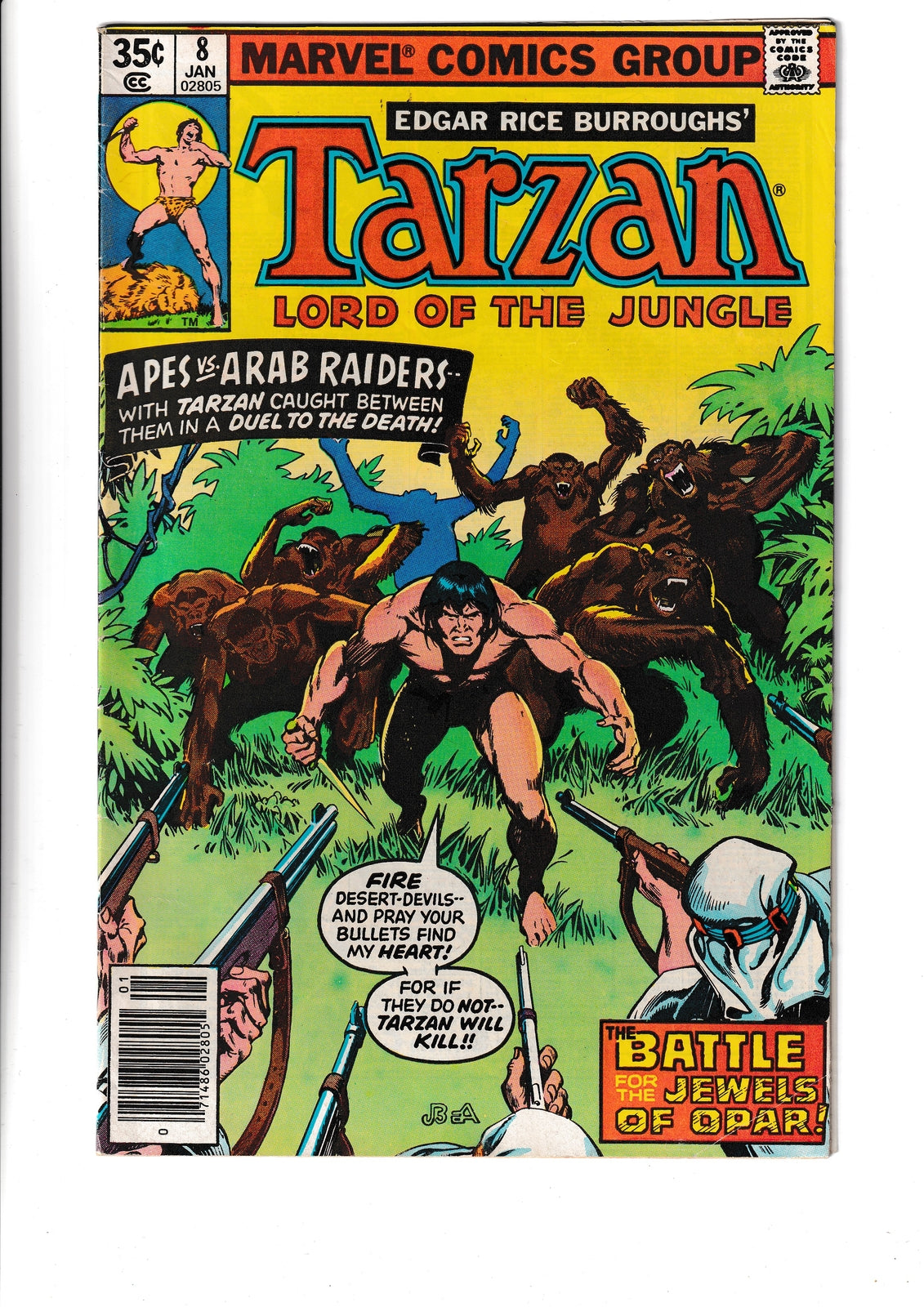 Tarzan #8 (1978) Marvel Comics SKU:245