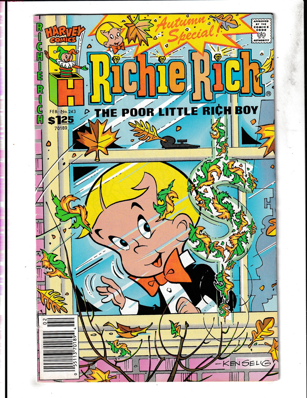 Richie Rich #243 (1989) Autumn Special Harvey Comics