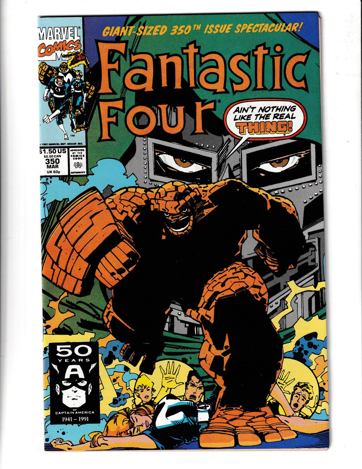 Fantastic Four #350 (1991) Double Sized Issue Marvel Comics