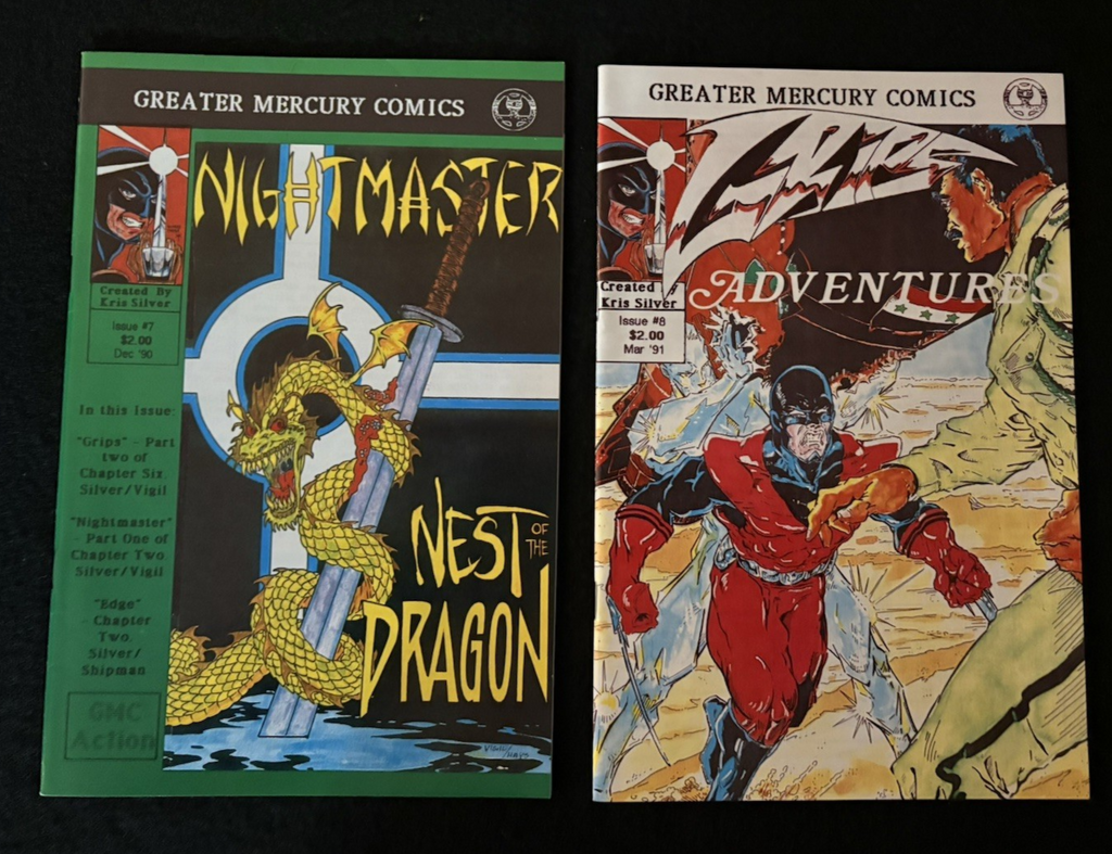Grips Adventures - Complete Set #1-8 (1990-91) Greater Mercury Comics