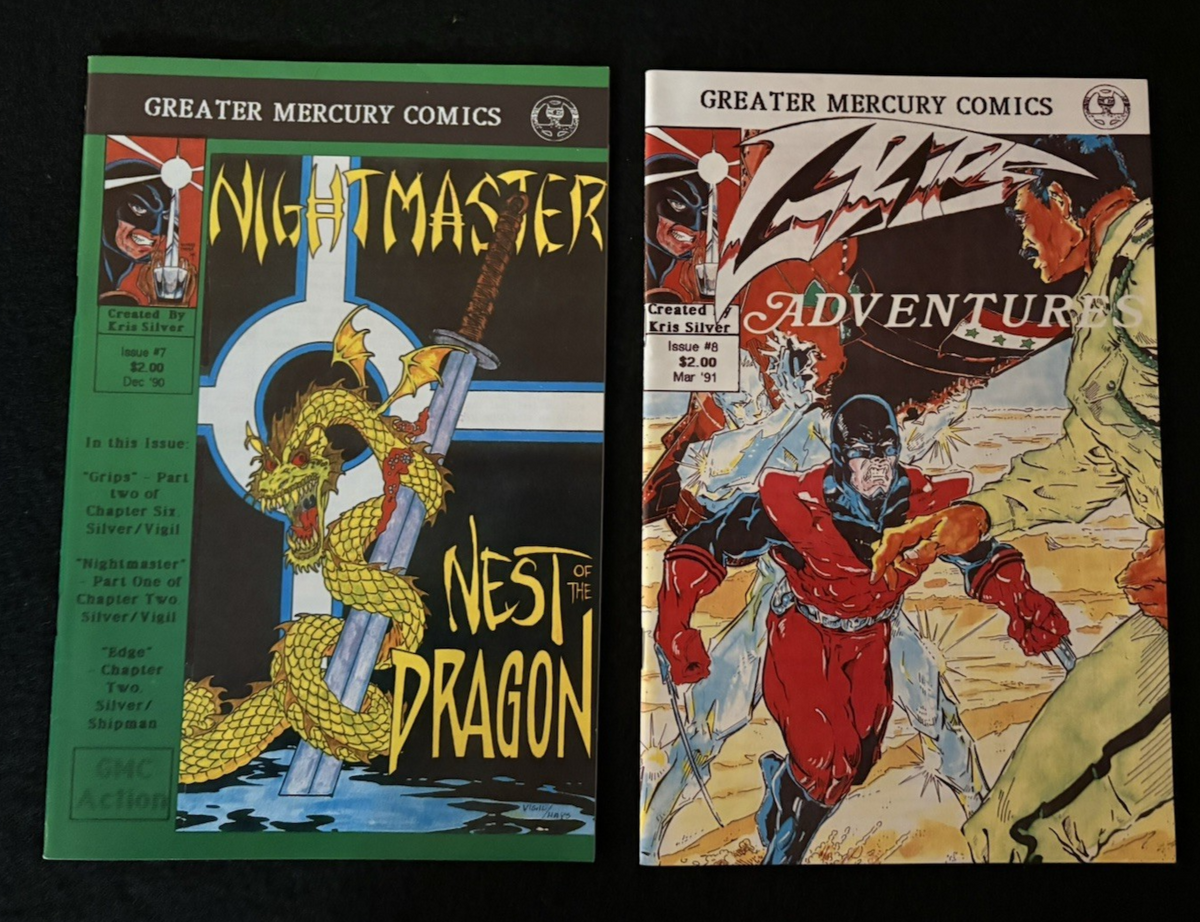 Grips Adventures - Complete Set #1-8 (1990-91) Greater Mercury Comics