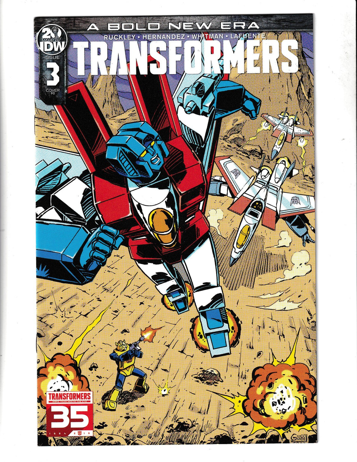 Transformers #3-RI (2019) Guido Guidy Incentive Cover IDW Comics