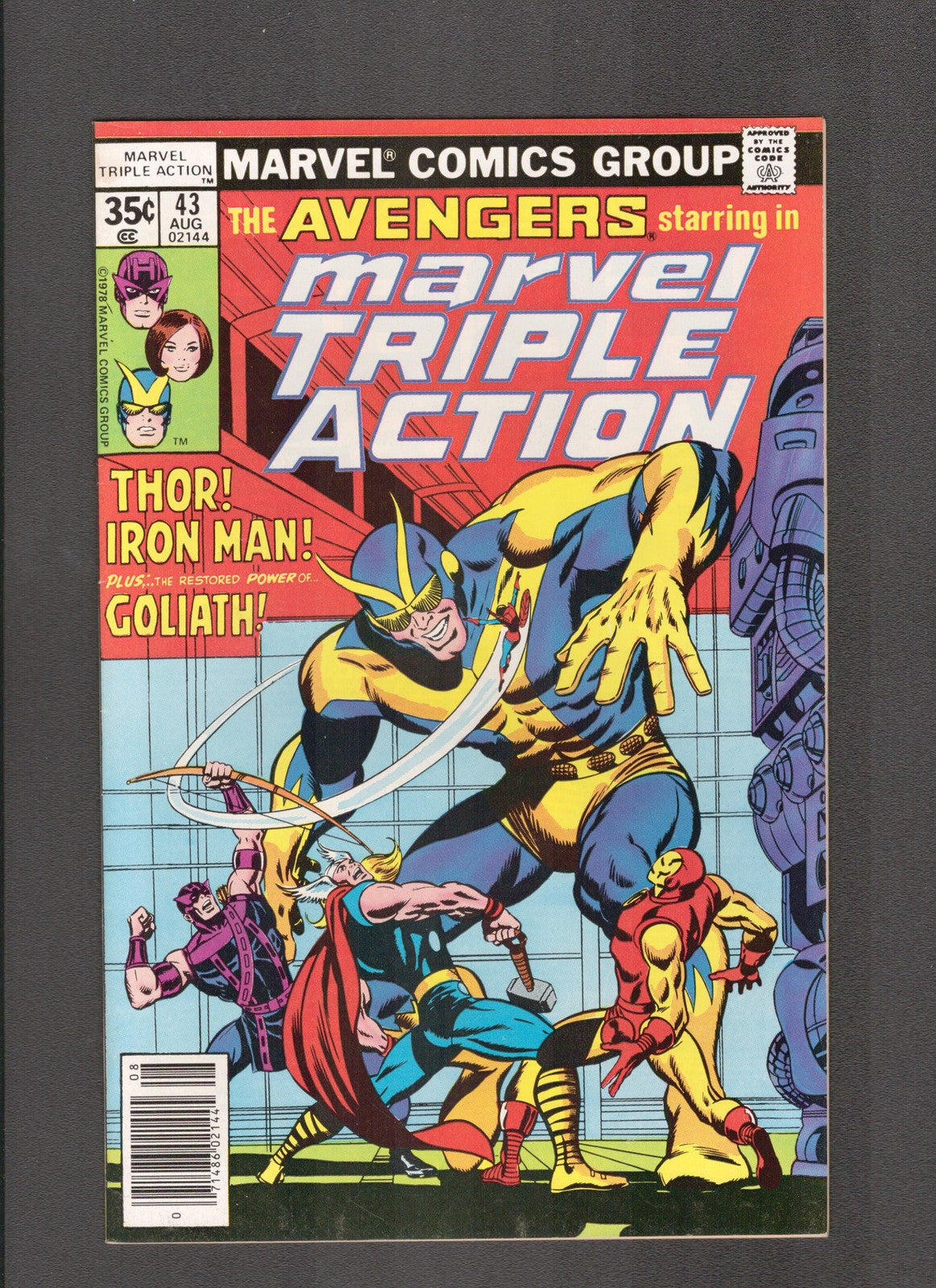 Marvel Triple Action #43 (1978) Avengers Marvel Comics