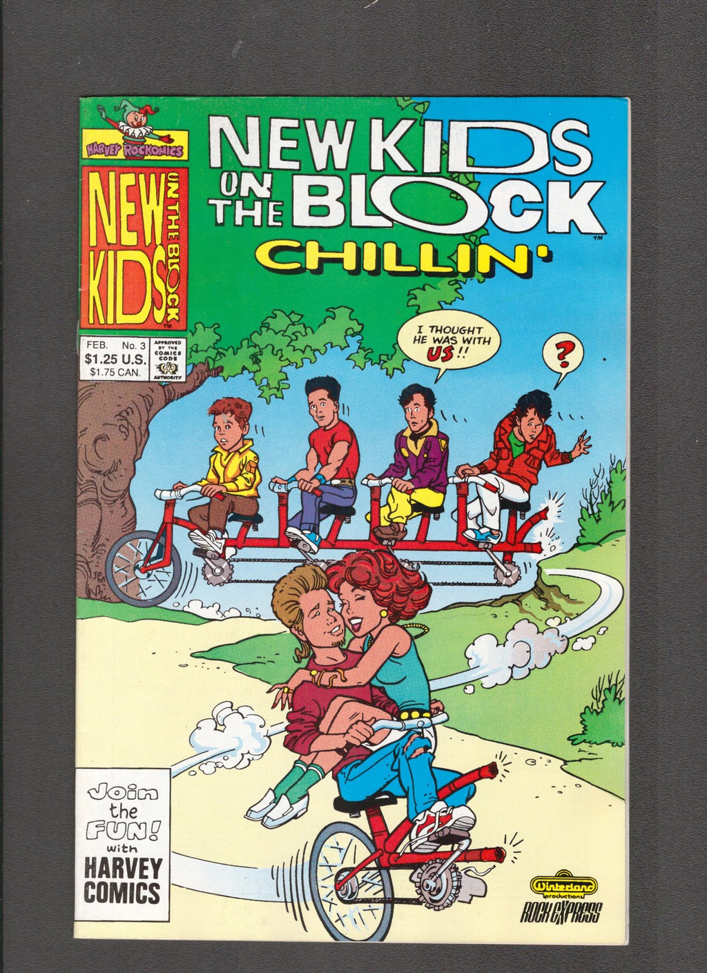 New Kids On The Block: Chillin' #3 (1991) Combined Shipping Harvey Comics