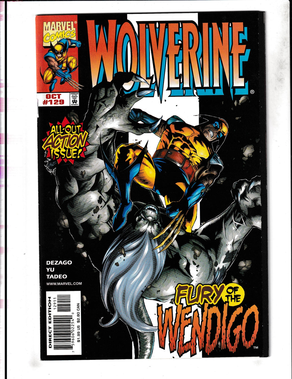 Wolverine #129 (1998) Marvel Comics SKU:1612