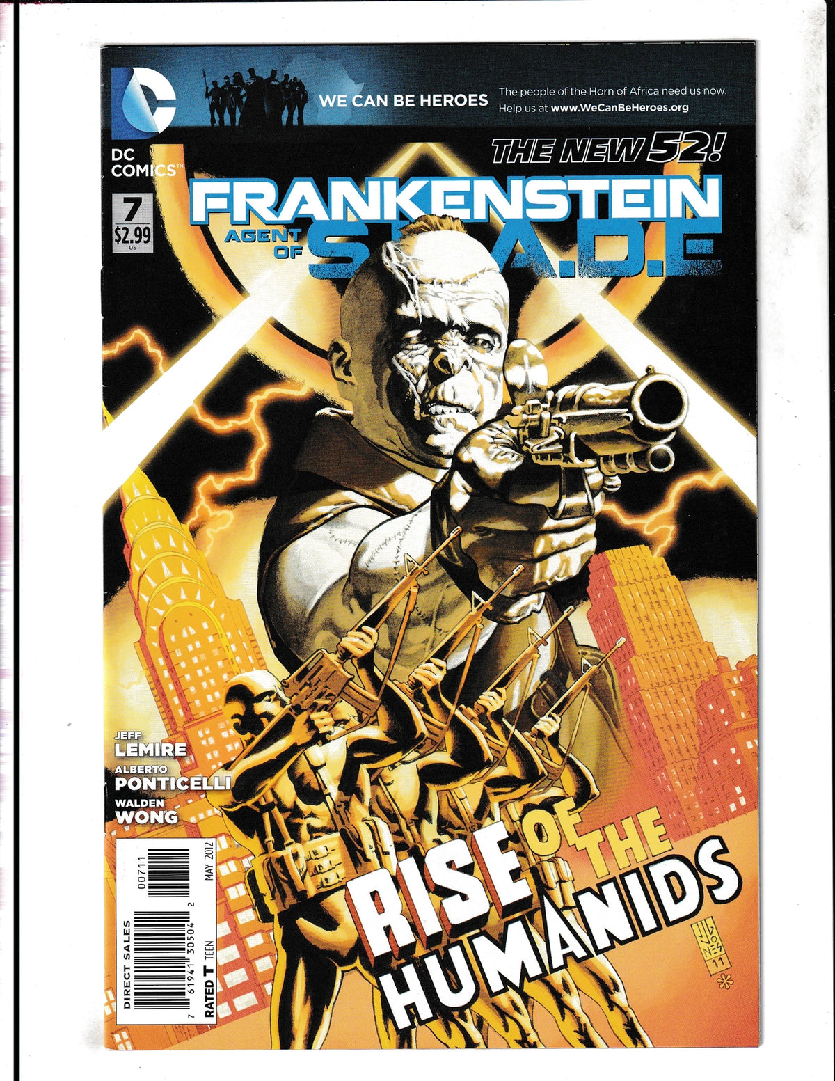 Frankenstein: Agent of S.H.A.D.E. #7 (2012) Higher Grade DC Comics