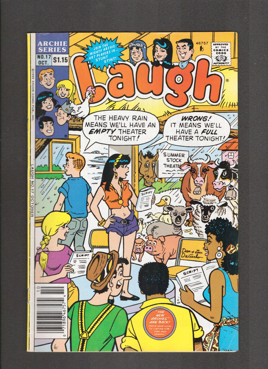 Laugh Comics #17 (1989) Canadian Newsstand Archie Comics