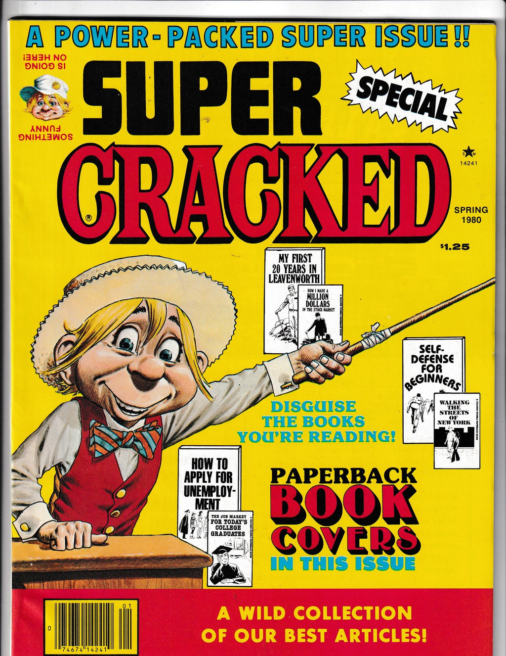 Super Cracked #13 (1980) W/ Paperback Book Covers Major Magazines Comics