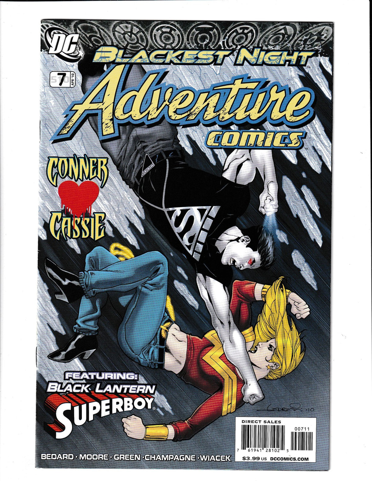 Adventure Comics #7 (2010) Black Lantern DC Comics