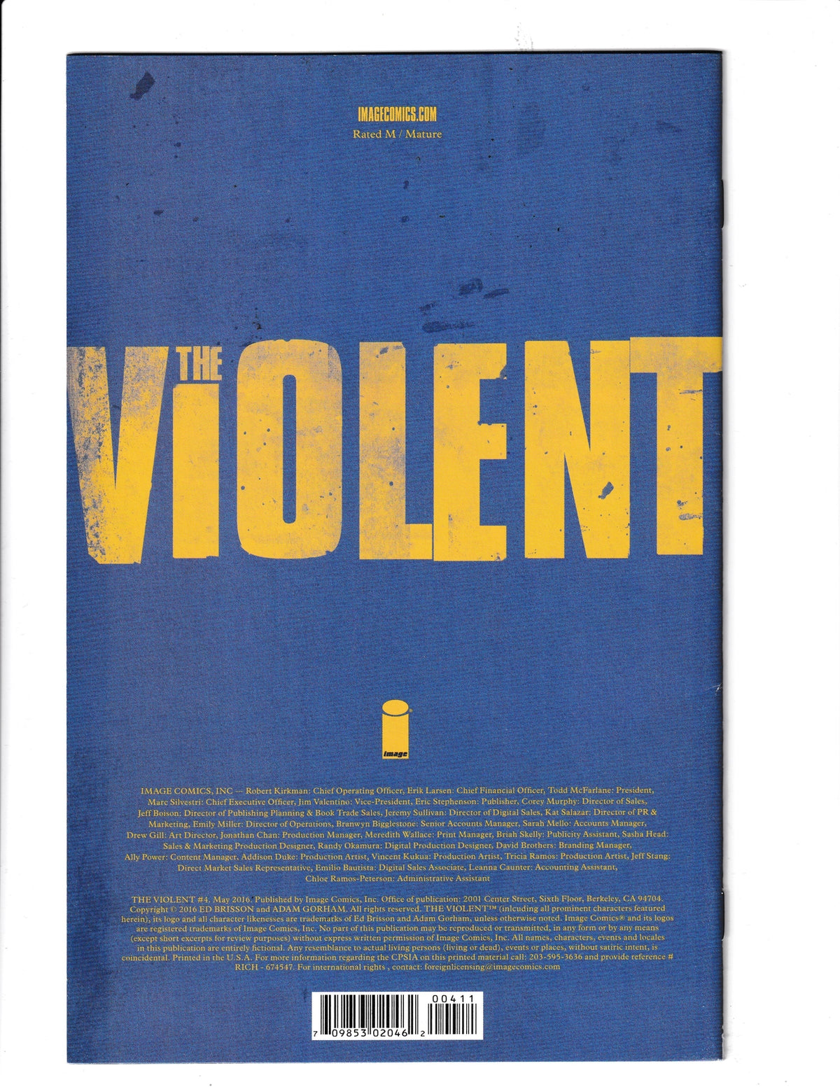 Violent #4 (2016) Image Comics