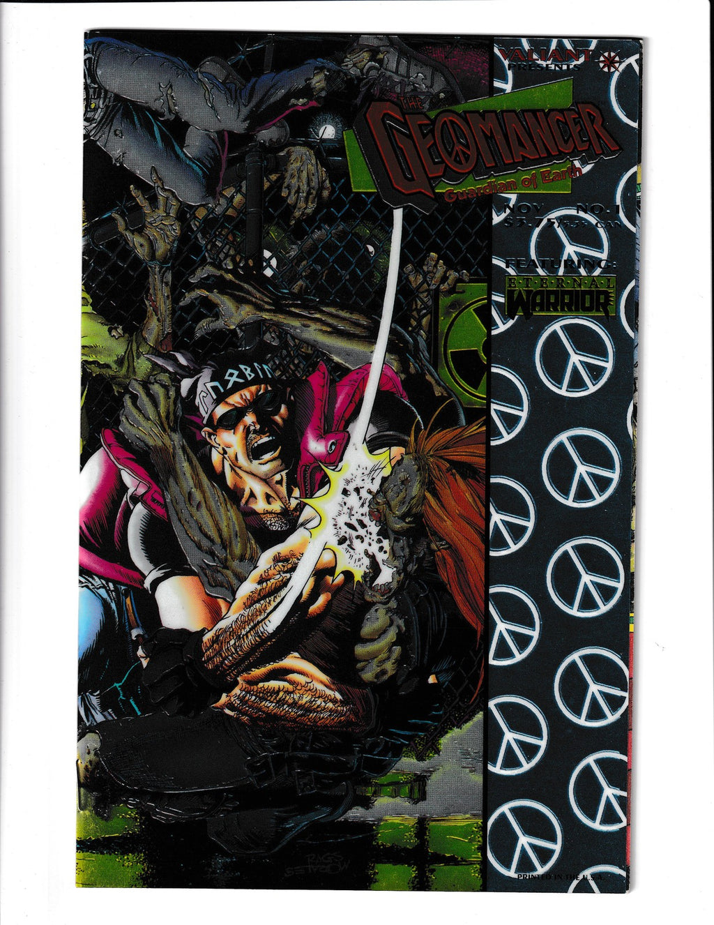 Geomancer #1 (1994) Wraparound Chromium Cover Valiant Comics