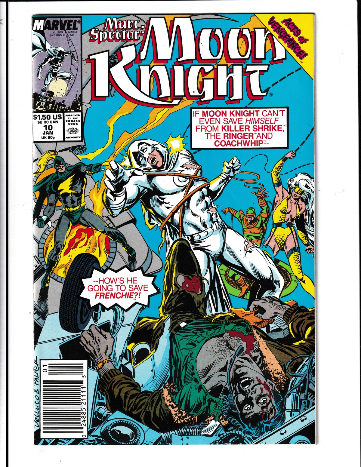 Marc Spector: Moon Knight #10 (1990) Marvel Comics