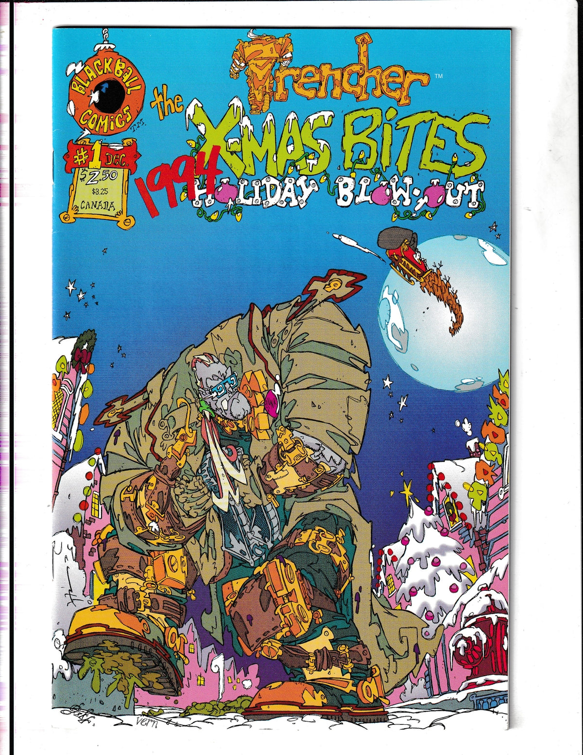 Trencher: X-Mas Bites Holiday Blow-Out #1 (1994) BlackBall Comics