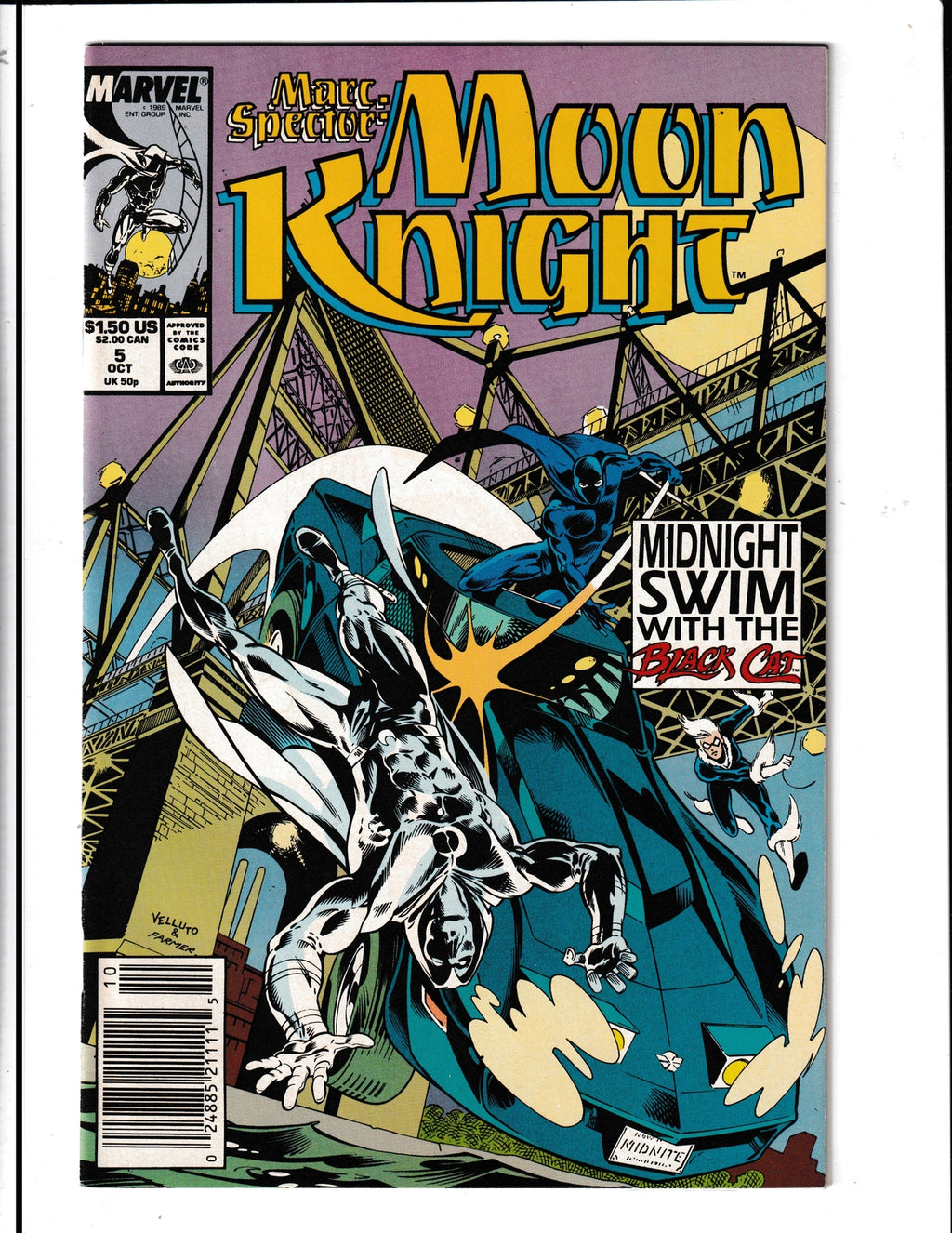 Marc Spector: Moon Knight #5 (1989) Marvel Comics