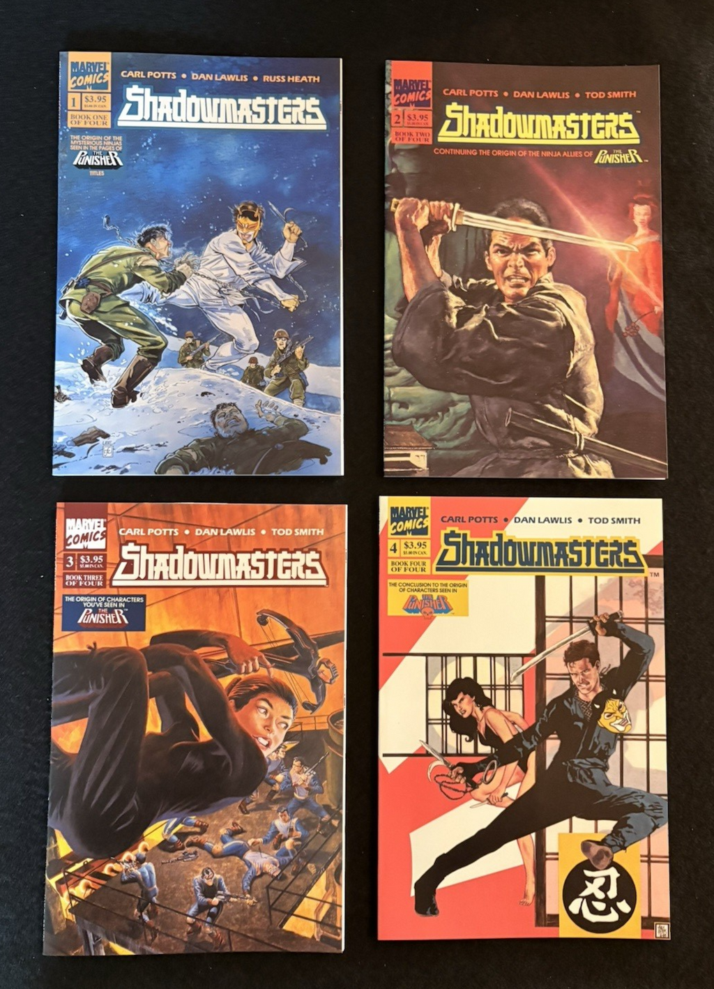 Shadowmasters - Complete Set of 4- #1-4 (1989) Marvel