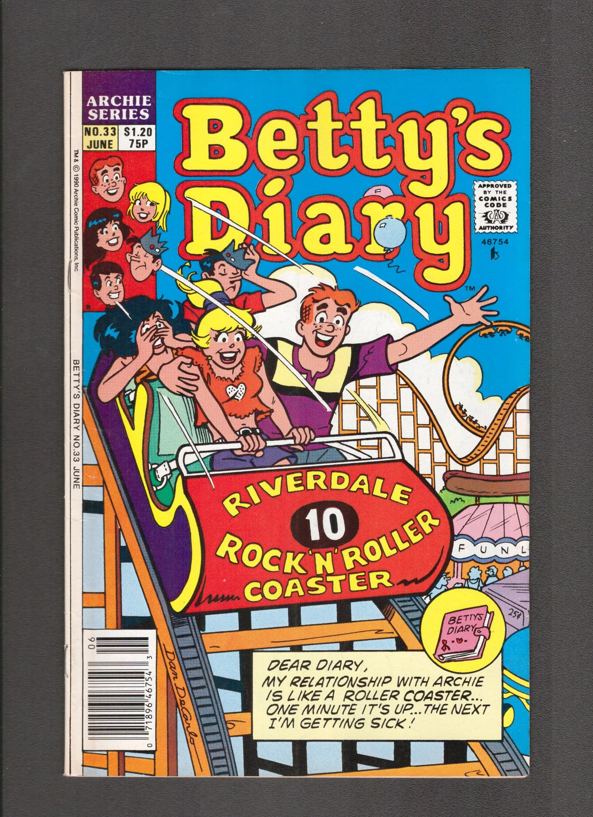 Betty's Diary #33 (1989) Canadian Newsstand Archie Comics