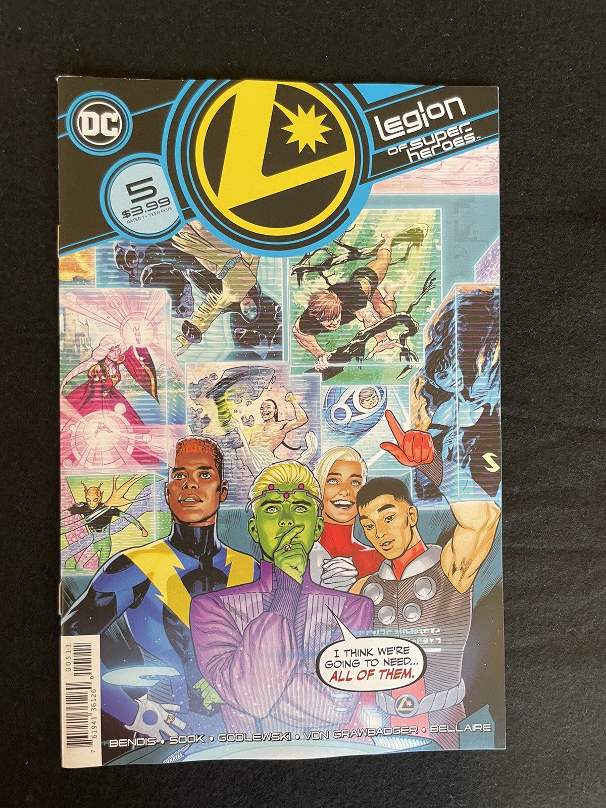 Legion of Super-Heroes run of 5 #1,2B,3B.4,5 (2020) DC Comics