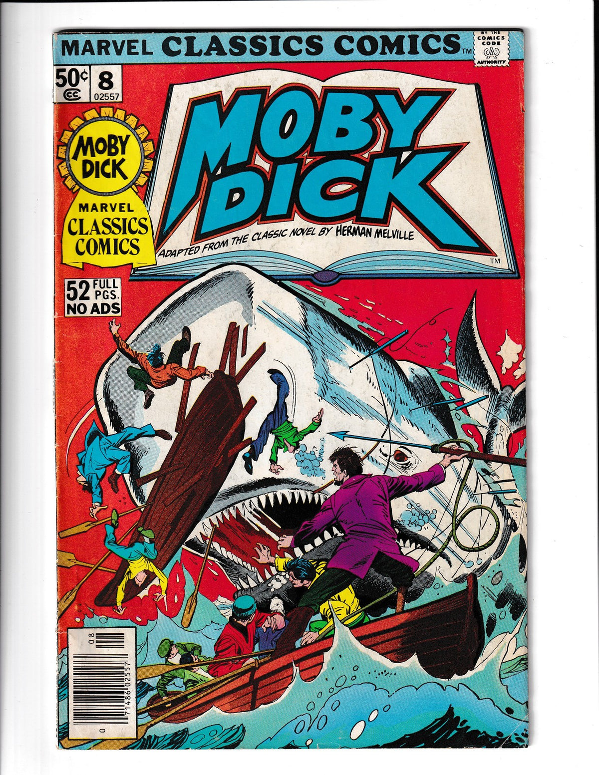 Marvel Classics Comics #8 (1976) Moby Dick Marvel Comics