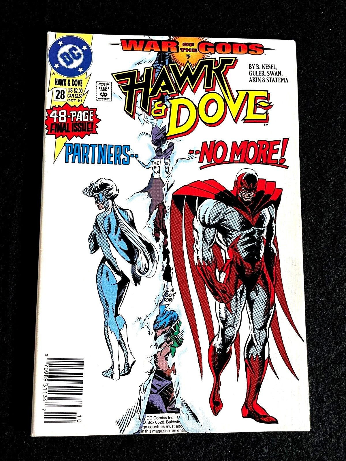 Hawk & Dove #28 1991 -  LAST ISSUE 48 Pages