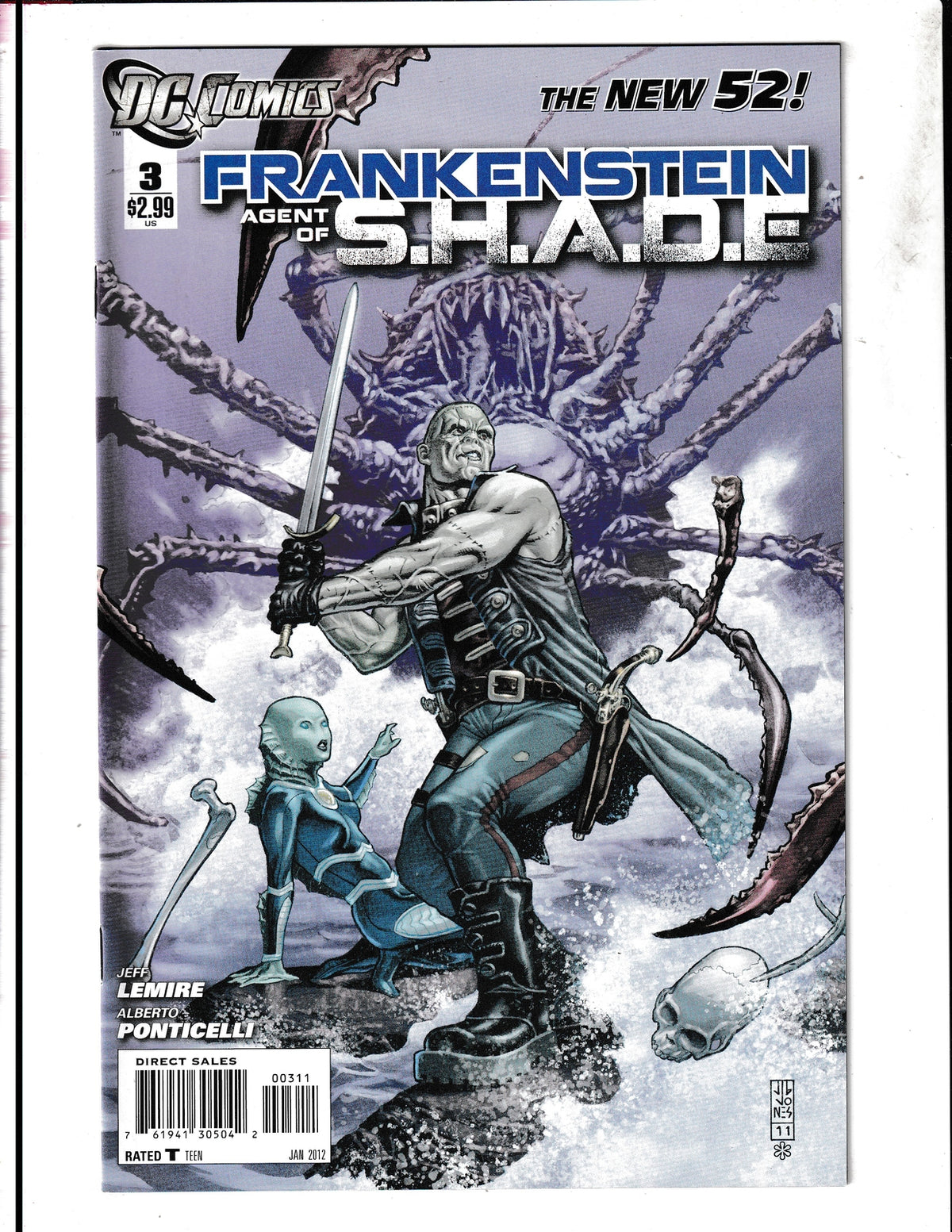 Frankenstein: Agent of S.H.A.D.E. #3 (2012) Higher Grade DC Comics