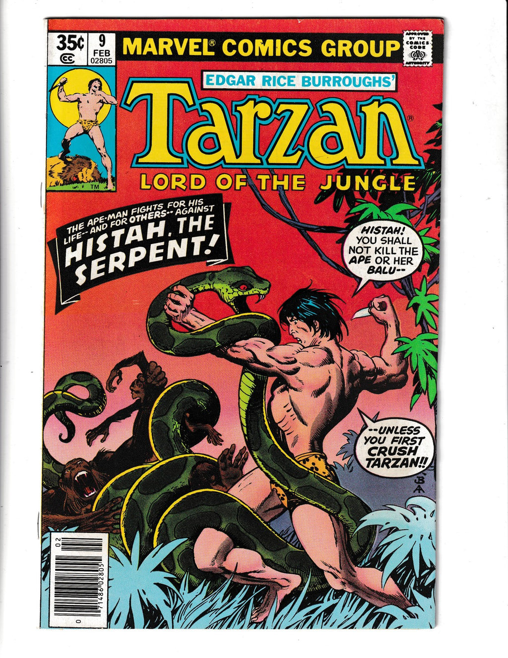 Tarzan #9 (1978) Marvel Comics SKU:2992