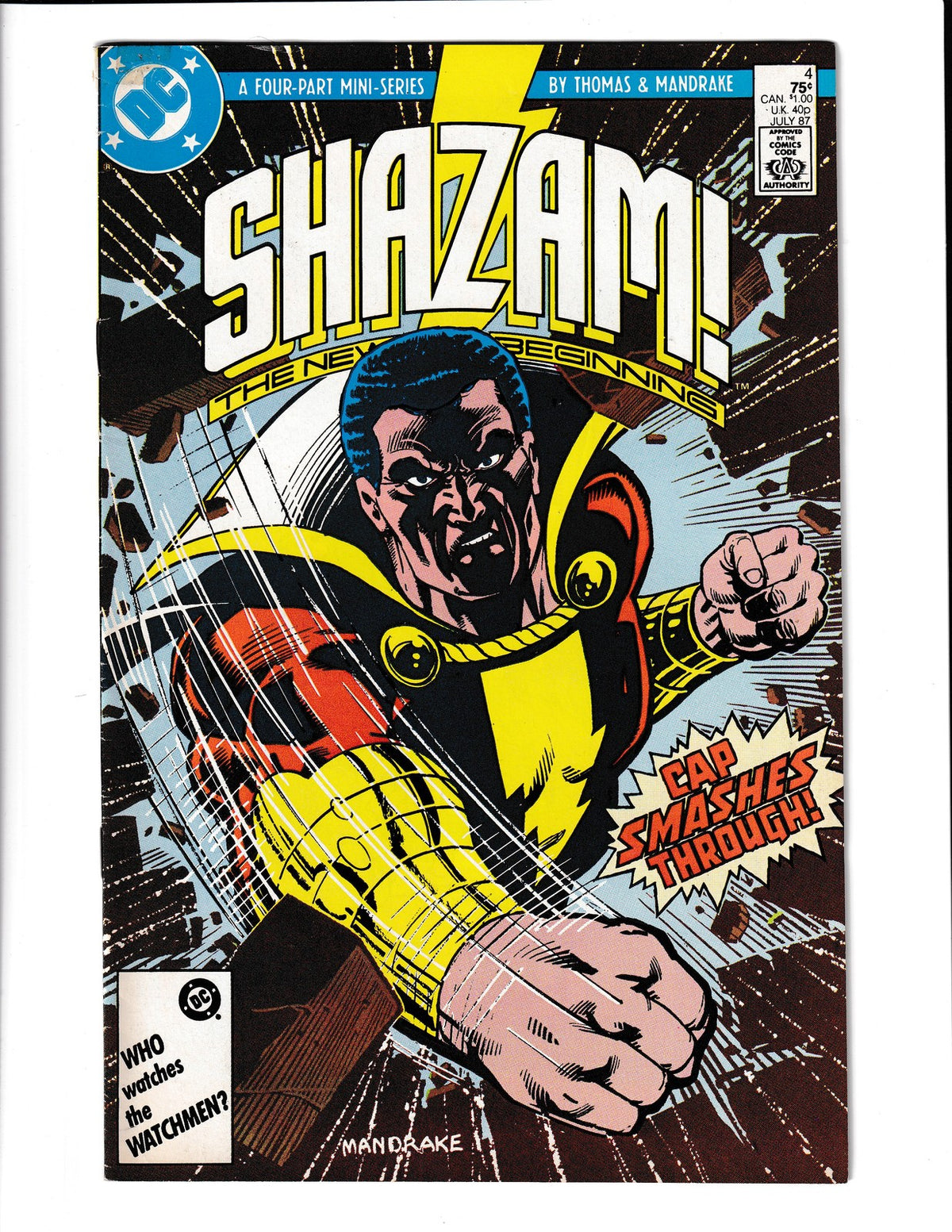 Shazam! New Beginning #4 (1987) 4 of 4 DC Comics