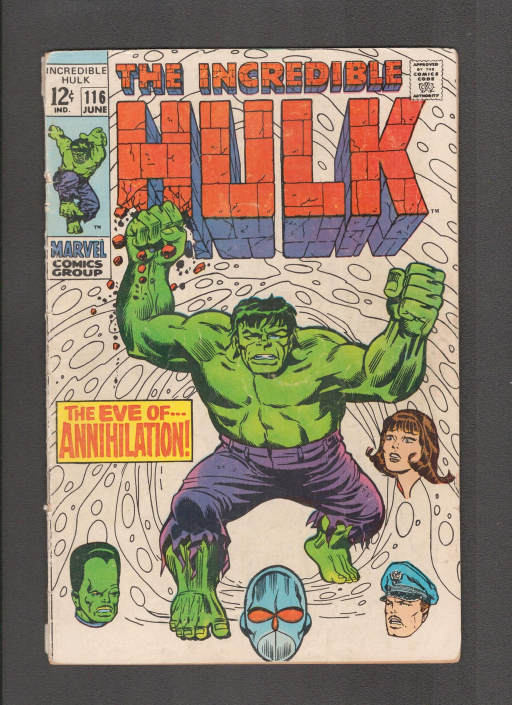 Incredible Hulk #116 (1969) Herb Trimpe, Stan Lee Marvel Comics