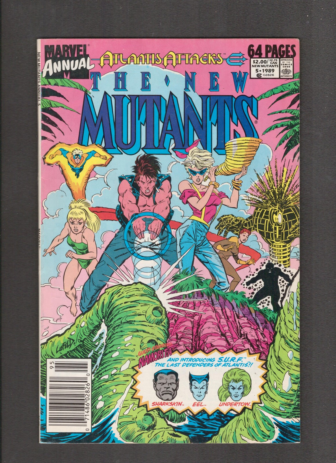 New Mutants Annual #5 (1989) Mark Bagley, Rob Liefeld Marvel Comics