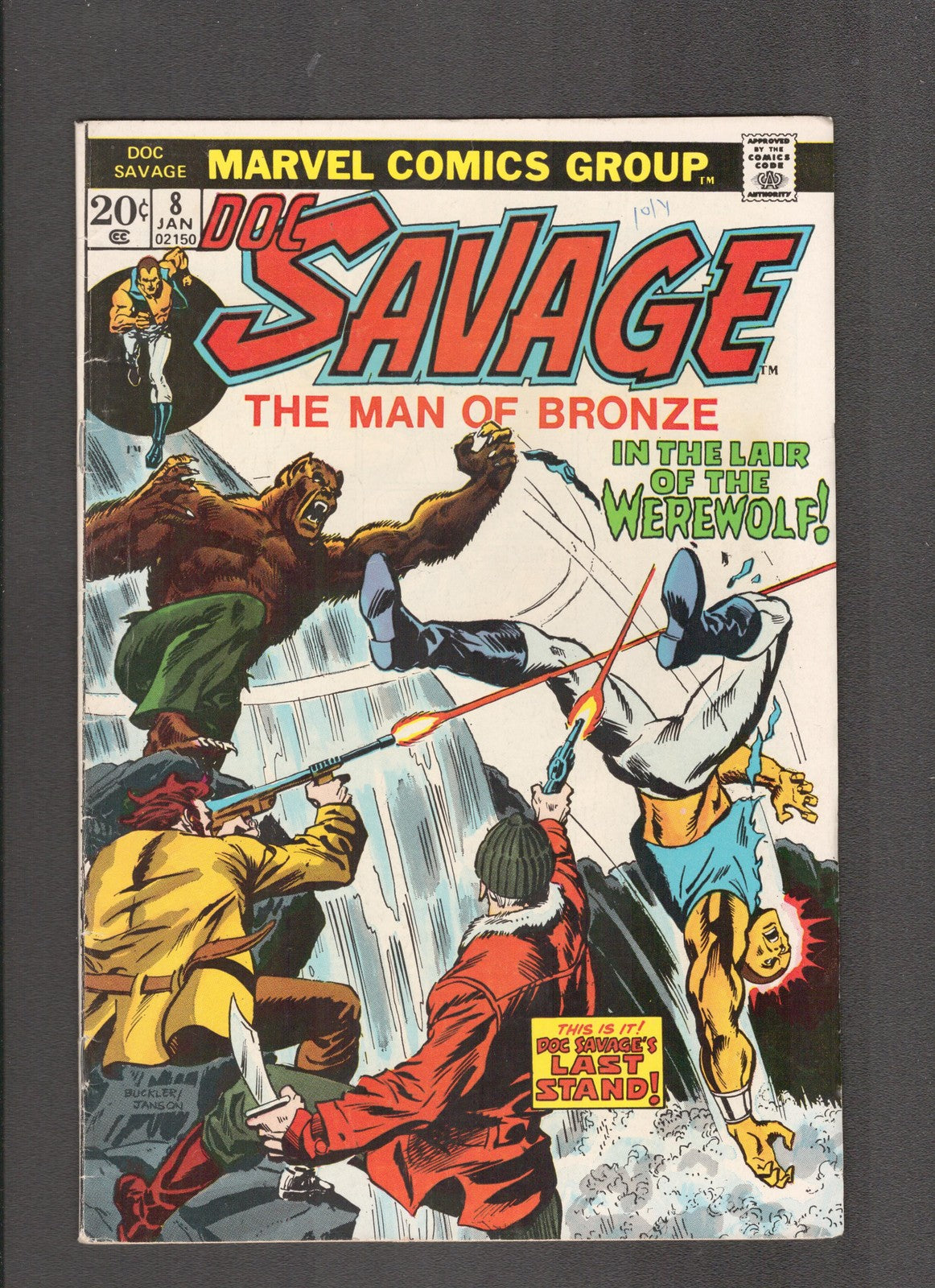 Doc Savage #8 (1974) Rich Buckler, Jack Abel, Roy Thomas Marvel Comics