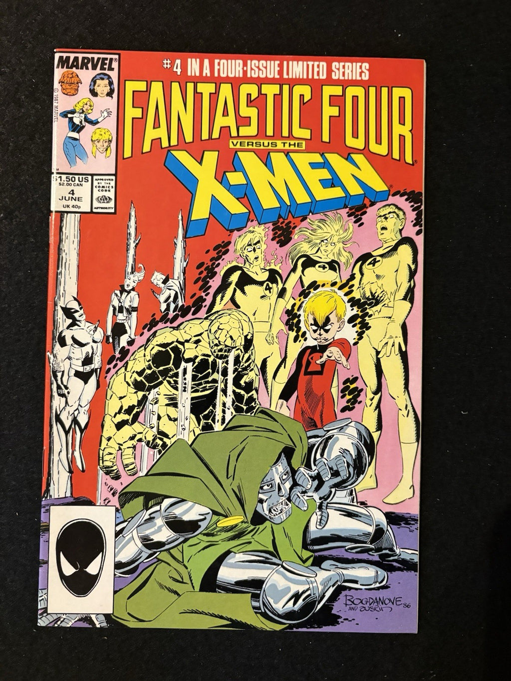 Fantastic Four Versus the X-Men #1-4 (1987) Complete Mini-Series Marvel Comics