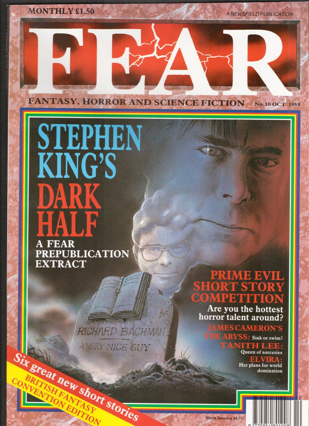 Fear #10 (1989) Dark Half Newsfield Comics