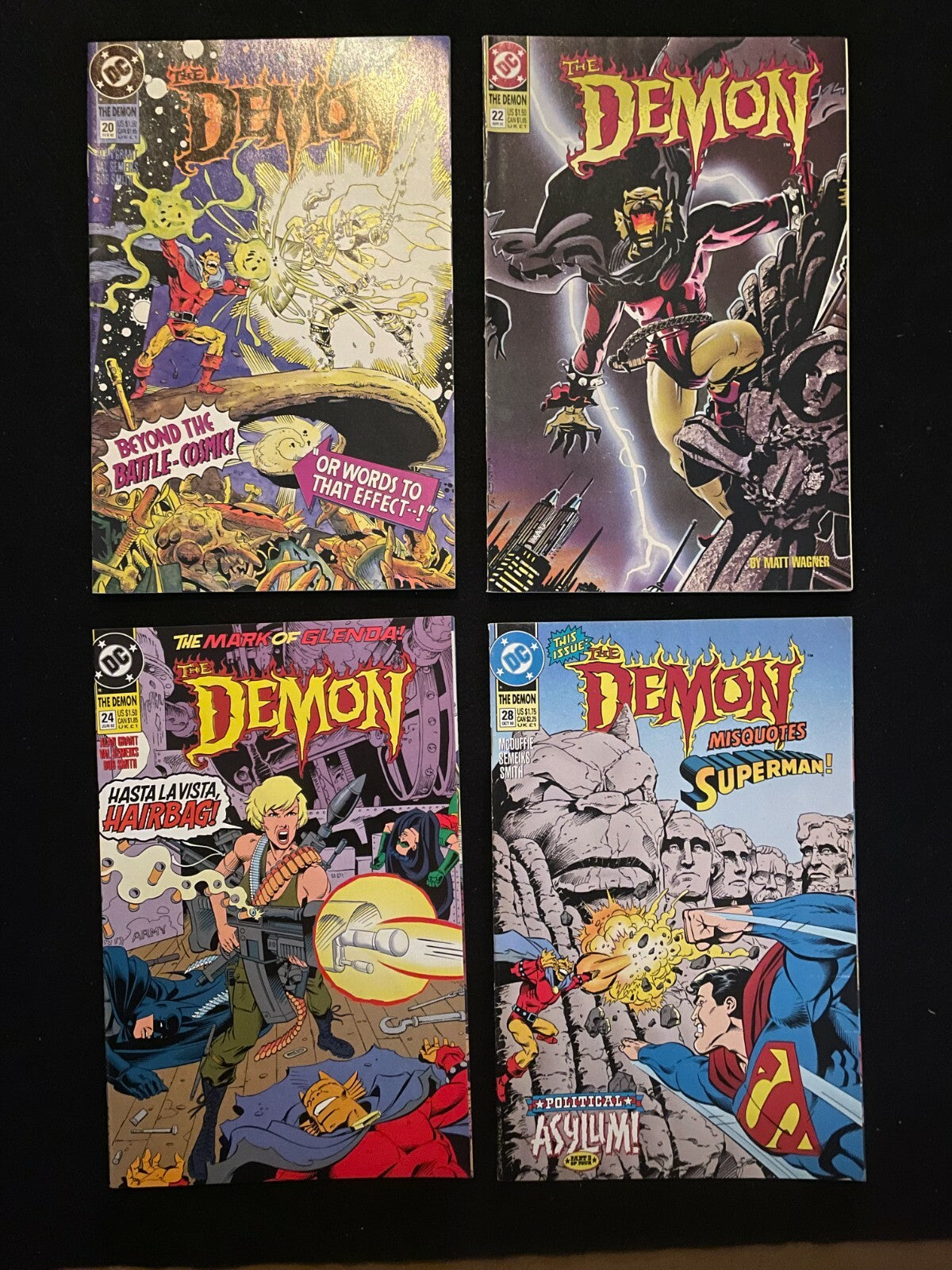Lot of 4 Demon  #20, 22, 24, 28 HIGH GRADE 1992