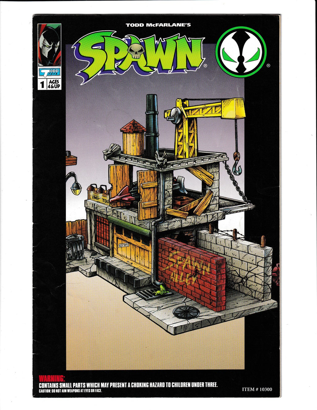 Spawn: Action Figure  #1 (1994) Spawn Alley Playset Todd McFarlane Comics