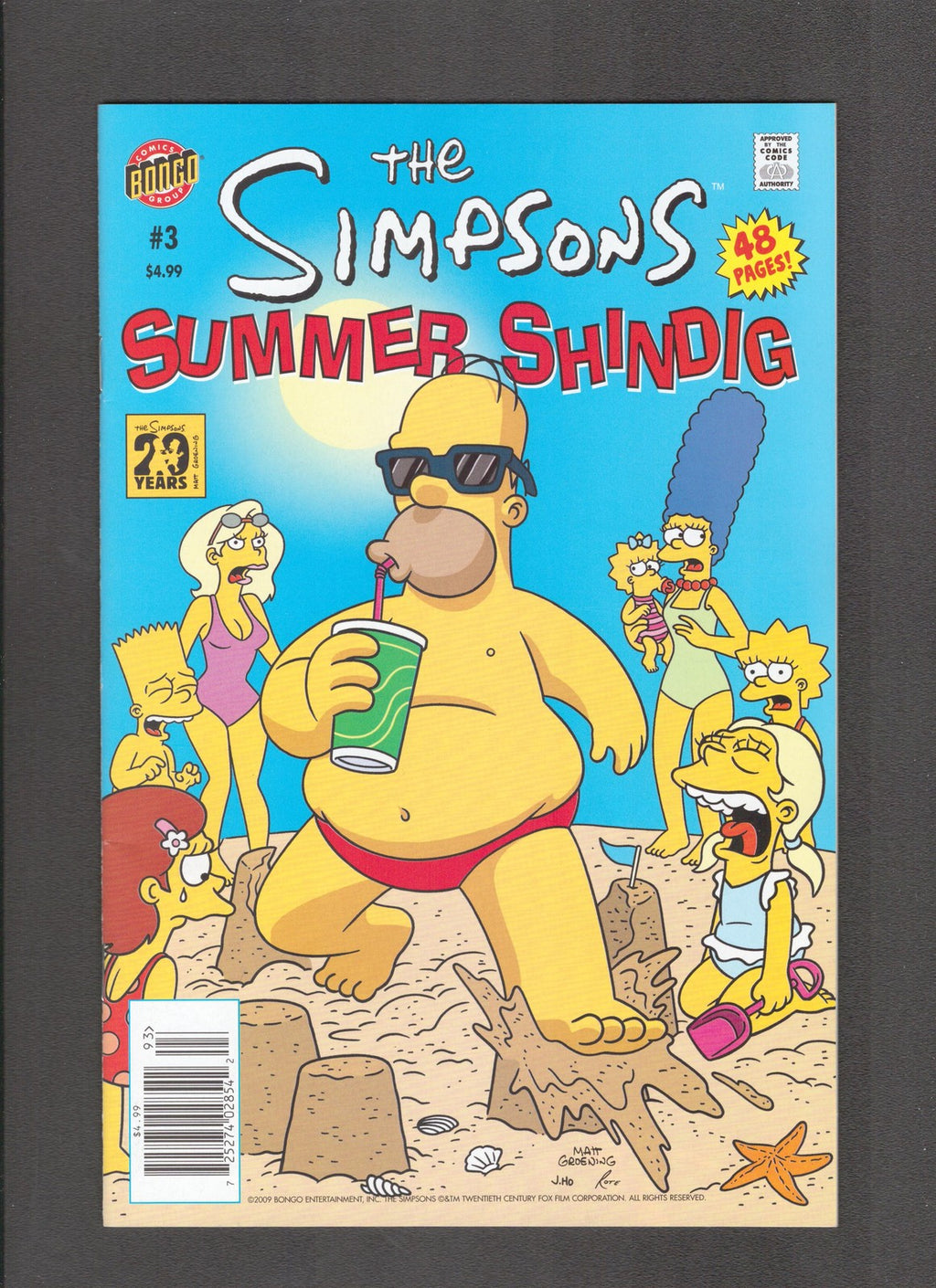 Simpsons: Summer Shindig #3 (2009) Bongo Comics