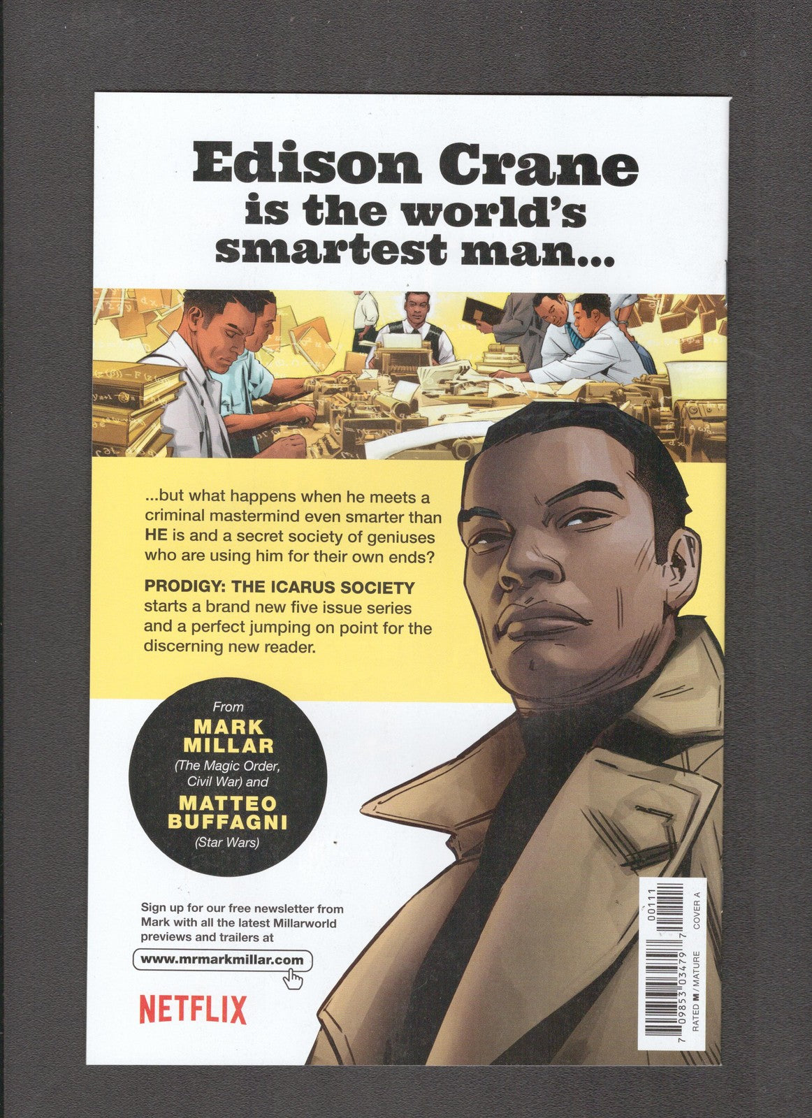 Prodigy: The Icarus Society #1 (2022) Mark Millar Image Comics
