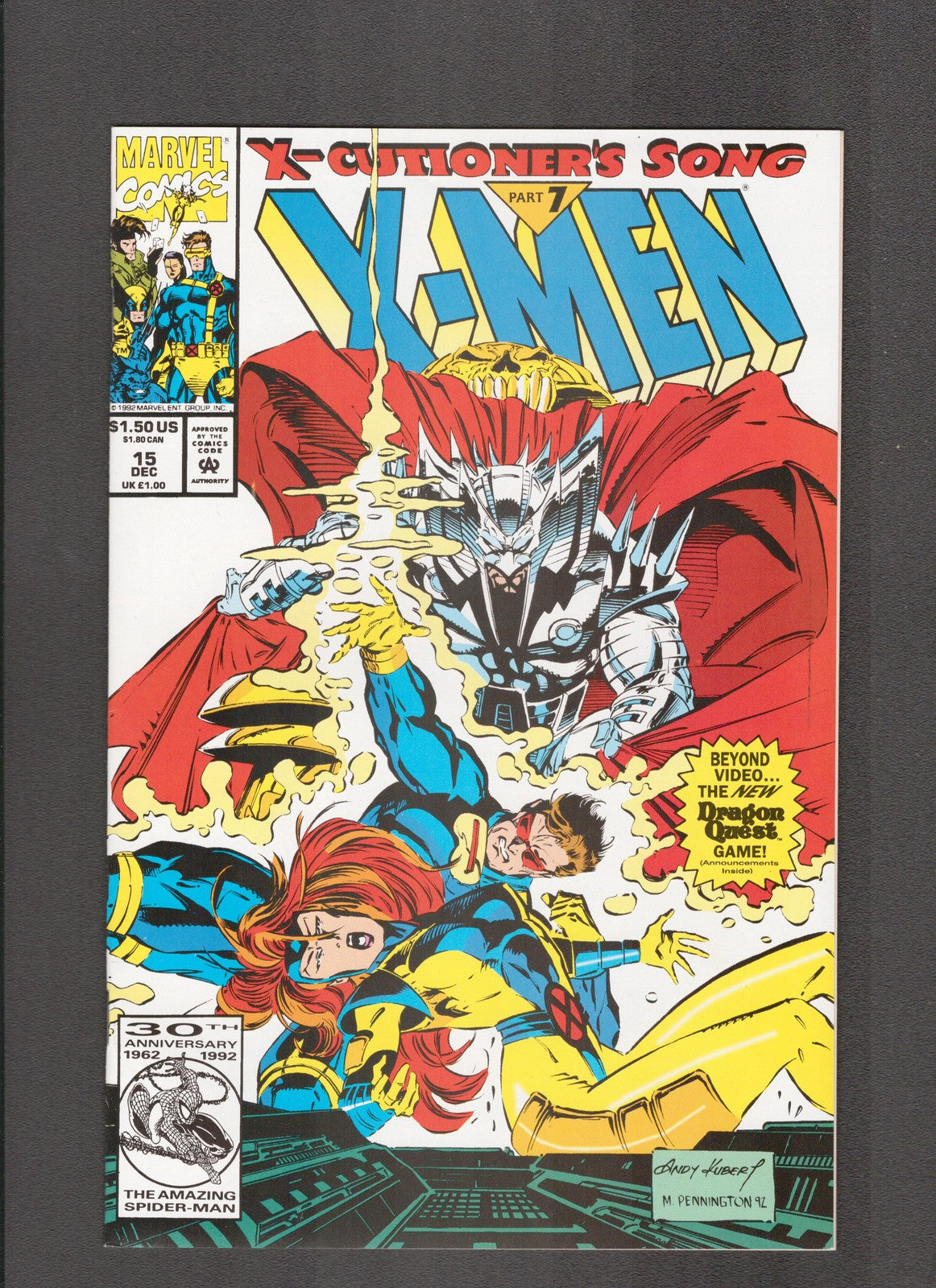 X-Men #15 (1992) Mark Pennington Marvel Comics
