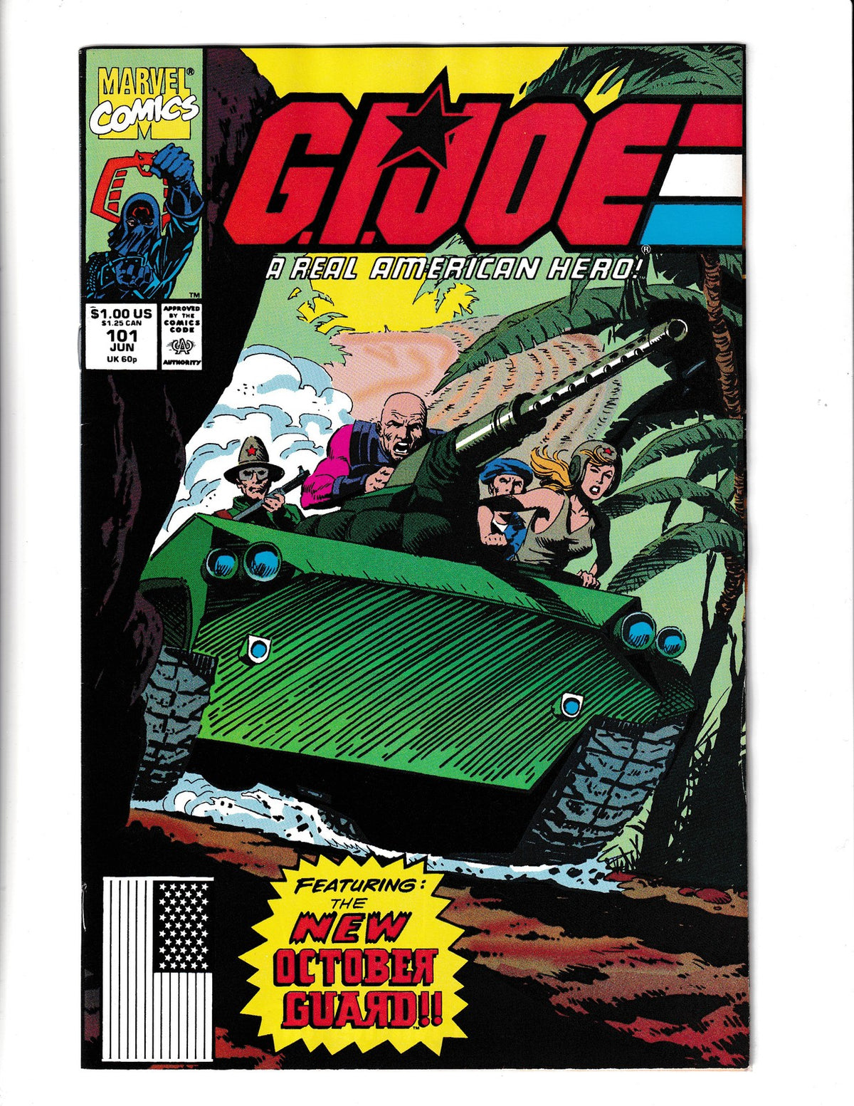 G.I. Joe: A Real American Hero #101 (1990) New October Guard Marvel Comics