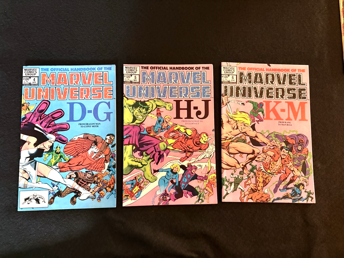 Official Handbook of the Marvel Universe Near Complete Set (14/15) #1-14 1983-84
