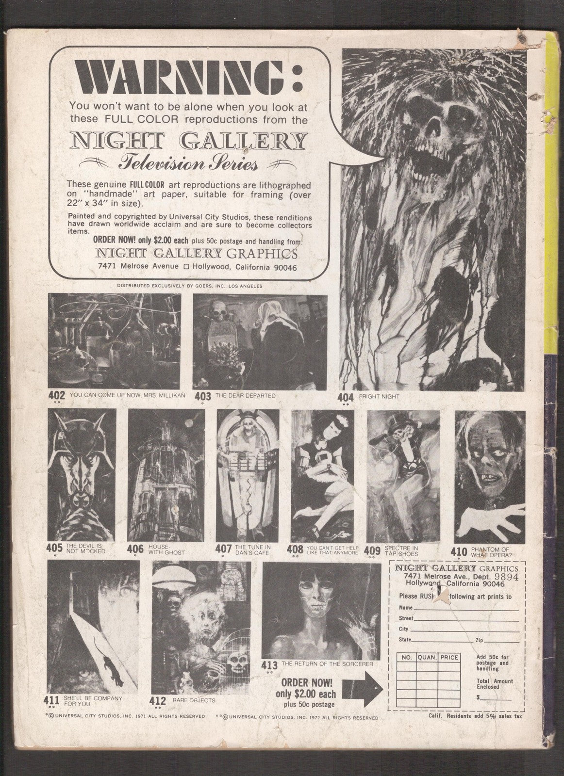 Monster World #1 (1975) Dracula Lives! Mayfair Comics