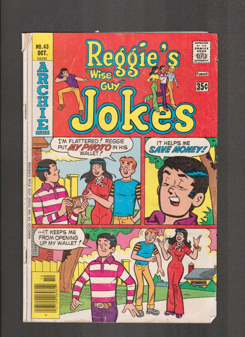 Reggie's Wise Guy Jokes #43 (1977) Archie Comics