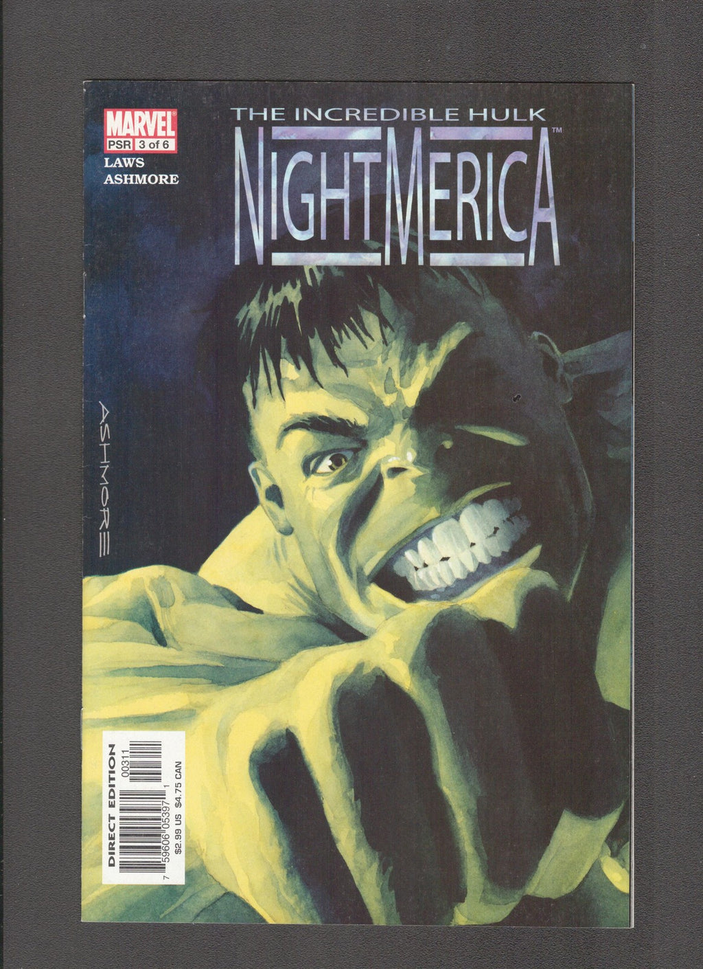 Hulk: Nightmerica #3 (2003) Ashmore Cover Marvel Comics